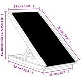 vidaXL Rampa za pse siva 70x35 cm trden les jelke | Shoptok.si