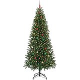 vidaXL Umestno božično drevo med 300 LED Zelena 240 cm PE in PVC | Shoptok.si
