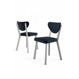 Hanah home set stolica (6 komada) arfe anthracite white | ePonuda.com