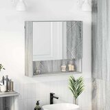 vidaXL Ogledalo ormar s policom Sivi hrast sonoma 59 x 17 x 55 cm Cijene