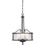 Elstead Lighting Elstead Viseča svetilka s 3 lučmi, temna češnja, E27, (22098116) | Shoptok.si