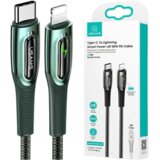 Usams USB-C KABEL ZA LIGHTNING 20W PD 1.2M ZA IPHONE TEMNO ZELEN, (21980459) Cene