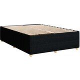 vidaXL Krevet s oprugama i madracem crni 160x200 cm od tkanine | shoptok.hr