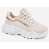 Boto Sneakers Women's Sports Shoes On Thick Sole Beige Lerila | Shoptok.si