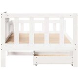 vidaXL Dnevna postelja s predali 90x190 cm trdna borovina, (21303636) | Shoptok.si