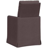  Trpezarijske stolice 2 pcs Tamno smeđa 57 x 67 x 98 cm tkanina | Eponuda.com