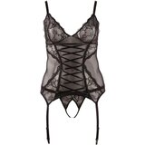 Cottelli Ženski čipkasti top s trakom (črn) - XXL | Shoptok.si