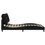  Okvir kreveta s LED svjetlima crni 160 x 200 cm od tkanine | shoptok.hr