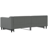  Dnevni krevet na razvlačenje tamnosivi 90 x 190 cm od tkanine | shoptok.hr