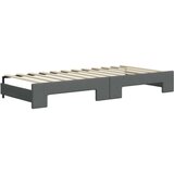 vidaXL Dnevni krevet na razvlačenje tamnosivi 90 x 200 cm od tkanine | shoptok.hr