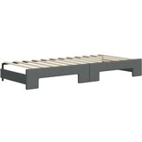 vidaXL Izvlečna dnevna postelja temno siva 90x200 cm blago | Shoptok.si