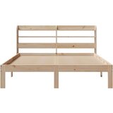  Okvir za krevet s uzglavljem 160 x 200 cm od masivne borovine | shoptok.hr