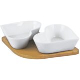  Set – 2 zdjele (srce) sa drvenim pladnjem Cijene