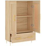  Visoka komoda boja hrasta 69,5 x 31 x 115 cm konstruirano drvo | shoptok.hr