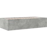 vidaXL Dnevna postelja s predali betonsko siva 100x200 cm inž. les | Shoptok.si