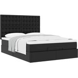  Otomanski krevet s madracem crni 140x190 cm umjetna koža | shoptok.hr