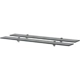 vidaXL Zidne police 2 kom staklene 90 x 20 cm 8 mm Cijene