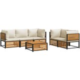  6-dijelna set vrtnih sofa s jastucima masivno bagremovo drvo | shoptok.hr