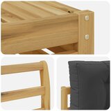  Set vanjskih sofa 9 kom. Bijela i antracit Čvrsto drvo akacije | shoptok.hr