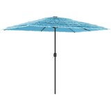  Vrtni suncobran s čeličnom šipkom plavi 300 x 200 x 250 cm | shoptok.hr