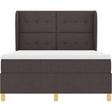  Krevet s podnicom i madracem Tamno smeđi 140x190 cm Tkanina | shoptok.hr