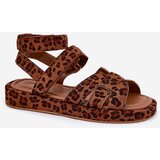 Boto Women's sandals with Velcro leopard Uvissa | ePonuda.com