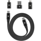 Edizard Magnetički Type - C kabel 240W - 1 m – Crna | shoptok.hr