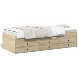  The Living Store Dnevna postelja s predali sonoma hrast 90x190 cm inženirski les - Dnevna Postelja, (21499932) | Shoptok.si