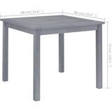  Vrtni blagovaonski stol 88x88x74 cm od masivnog drva bagrema | Eponuda.com
