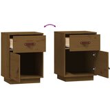  Noćni ormarići 2 kom boja meda 40x34x55 cm od masivne borovine | shoptok.hr