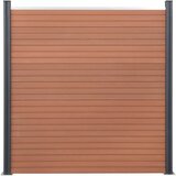  Komplet ograjnih panelov rjav 872x186 WPC | Shoptok.si