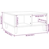  Stolić za kavu boja sivog hrasta sonome 60x60x30 cm od iverice | shoptok.hr