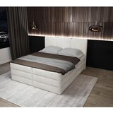 MID.YOU POSTELJA BOXSPRING 160 cm x 200 cm , les, tekstil, leseni material bela | Shoptok.si