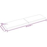 Stolna Mizna plošča sv. rjava 220x60x(2-6)cm obdelana trdna hrastovina, (20979595) | Shoptok.si