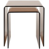 Dutchbone Steklene stranske mizice v kompletu 2 ks 40x45 cm Vetro – | Shoptok.si