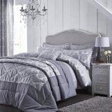 Catherine Lansfield siva posteljina Jacquard, 135 x 200 cm Cijene
