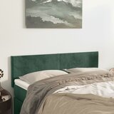  The Living Store Posteljno vzglavje 2 kosa temno zeleno 72x5x78/88 cm žamet - Vzglavje, (21488031) | Shoptok.si