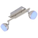 BRILONER 2040-022 - LED RGB prigušiva ugradna spot svetiljka 2xLED/3,3W/230V + daljinski upravljač | Eponuda.com