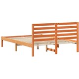  Krevetna konstrukcija s uzglavljem Vosak smeđa 140 x 190 cm | shoptok.hr