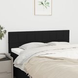  Uzglavlja crna 144x5x78/88 cm od tkanine | shoptok.hr