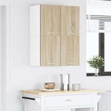  Viseći ormarić Sonoma hrast i bijela 60 x 31 x 40 cm | shoptok.hr