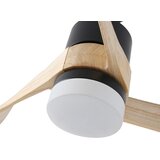  ZEVENTI - LED plafonski ventilator NATURITO LED/18W/230V Wi-Fi Tuya crna/hrast + daljinski upravljač | Eponuda.com