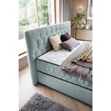 Premium Living Postelja Z Vzmetnico Prestige, Turkizna, 160x200 | Shoptok.si