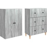  Set ormara 2 pcs Siva Sonoma 66 x 34,5 x 90 cm | Eponuda.ba
