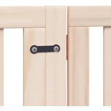  Vrata za pse s vratašcima 10 panela sklopiva 800 cm drvo topole Smeđa 80 x 90 x 2 cm | shoptok.hr