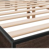  Okvir za krevet smeđi hrast 150x200cm konstruirano drvo i metal | Eponuda.com