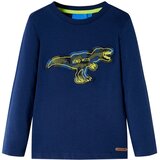  Dječja majica dugih rukava modra 128 | shoptok.hr