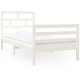 Furnova Posteljni okvir bel 90x190 cm trden les, (21943569) | Shoptok.si