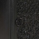 vidaXL Noćni ormarić crni 40x30x50 cm od masivnog drva bagrema i manga | shoptok.hr