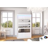 ADRK Klizni ormar s ogledalom i LED rasvjetom KOLORADO, 120 cm - BIJELA | shoptok.hr